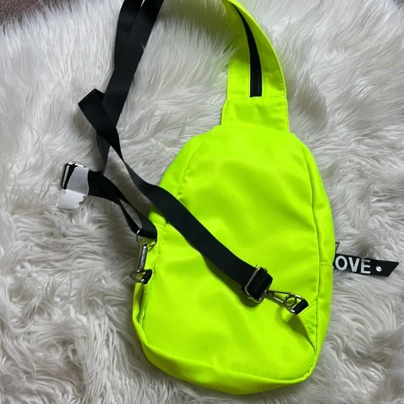 Neon Green Duo Sling Bag Classic - Picture 2 of 5